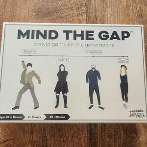 SolidRoots Mind The Gap Board Game 2022 Trivia 2+ Players Ages 10+ New Sealed